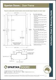 Getting the rough opening size right the first time, will save you from frustration, when installing your doors. Guide To Calculating Door Sizes Spartan Doors