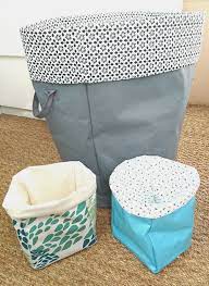 Diy Des Paniers En Tissu So What Panier Tissu Diy Sac A Linge Panier Rangement Tissu