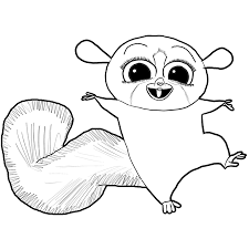 They had so much fun coloring coloring page that they made a video about it to share with all of their friends. Bush Baby Drawing Simple Novocom Top