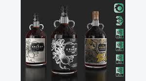 The kraken black roast coffee rum was just released. 3d Model Kraken Rum Original Label Bottles Set Cgtrader