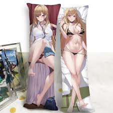 My Dress-Up Darling Pillow Case Nude Marin Kitagawa Dakimakura Cover  Japanese Anime Cartoon Pillowcase Hugging Body Pillowcases - AliExpress