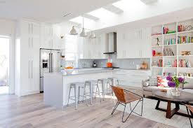 small family room next to kitchen with
