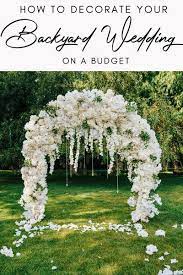 30 Elegant Backyard Wedding Ideas On A Budget Pretty Colorful Life Elegant Backyard Wedding Wedding Backyard Reception Small Backyard Wedding