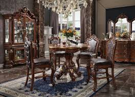 Different sizes, styles, and types of dining room furniture sets. Acme 78220 Picardy Cherry Oak Counter Height Formal Dining Room