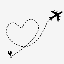 Air Plane Flight Route With Start Point And Dash Line Trace Heart Clipart Plane Airplane Png Transparent Clipart Image And Psd File For Free Download Airplane Tattoos Travel Clipart Clip Art