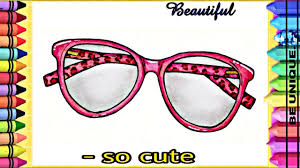 تعليم الرسم كيف ترسم نظارات آنيمي 3d بطرق إبداعية خطوة خطوة للمبتدئين Square Glass Beautiful Cute