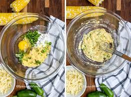 Plain popcorn doesn't have any distinctive taste . Easy Corn Fritters With Cheese Jalapenos Spend With Pennies