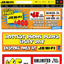 Telstra 65pm For 12m With 60gb Data 400 Jb Gift Card Jb Hi Fi Hifi New Tablets Tv Show Music