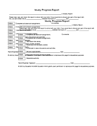 Accident report employer name policy number employee name date of injury claim number report date report completed by job title manner of accident: 9 Weekly Report Templates Word Excel Pdf Formats