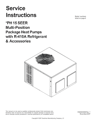 Goodman Mfg R 410a Users Manual Manualzz Com