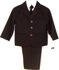 Black Pinstripe Suit For Babies And Toddlers Black Pinstripe Suit Baby Boy Suit Boys Black Suit