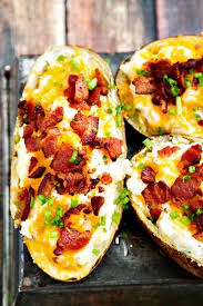 Twice Baked Potatoes Recipe Recipe Baked Potato Recipes Twice Baked Potatoes Diy Food Recipes