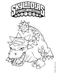 Skylanders Spyro S Adventure Coloring Pages Bash Coloring Pages For Boys Coloring Pages Cool Coloring Pages