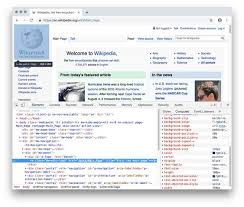 Chrome S Inspector Highlighting The Height And Width Of Wikipedia S Logo Which Serves As A Link Back To The Wikipedia Home Inclusive Design Mathematics Target