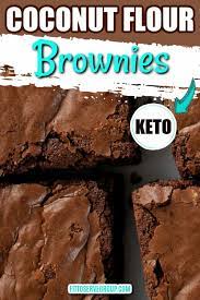 Delicious Coconut Flour Keto Brownies Coconut Flour Brownies Sugar Free Brownies Coconut Flour Recipes Keto