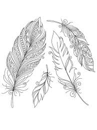 Indian Feather Coloring Pages Printable In 2020 Feather Drawing Feather Art Feather Painting