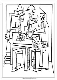 Image Result For Picasso Printable Coloring Pages Picasso Coloring Picasso Art Pablo Picasso Artwork