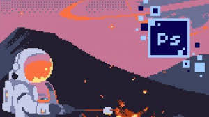 Pixel Art In Adobe Photoshop Cc For Beginners Sponsored Pixel Art Pixel Art Design Social Media Design Graphics