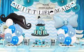 Maybe you would like to learn more about one of these? Amazon Com Little Man Baby Shower Decorations Mustache Party Supplies Little Man Banner And Mustache Hat Bow Ties Cake Topper For Birthday Party Decorations Toys Games