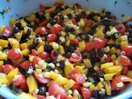 Black Bean Corn Tomato Salad Cilantro Black Bean Corn Ditch The Bell Peppers And Tomato Salad With A Cilantro Lime Vinaigrette 1 4 C Fresh Lime Ju Side Dishes Recipes Stuffed Peppers
