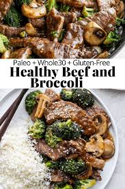 While broccoli is cooking, lightly sauté cauliflower rice in a pan with 1 teaspoon olive oil. Healthy Beef And Broccoli The Wooden Skillet