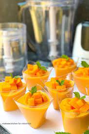 Resep Puding Mangga Sutera Lembut Dan Segerr Resep Kue Lezat Recipe Puding Mangga Ide Makanan Resep