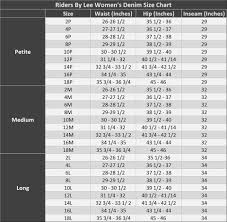 Lee Men S Jeans Size Chart The Best Style Jeans