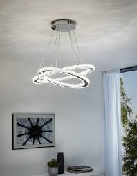 Moderen Led Polilej S Kristali Seriya Varrazo Grandecor Bg Led Pendant Lights Eglo Led Chandelier