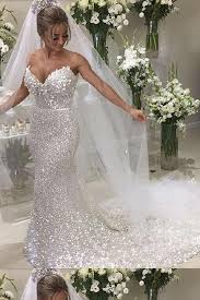 Wedding Dresses Mermaid Silver Wedding Dresses Custom Made Wedding Dresses Custom Made Silver Wedding Dress Wedding Dress Sequin Sweep Train Wedding Dress
