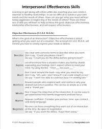 Dbt Interpersonal Effectiveness Skills Communicating Needs Therapist Aid Therapy Worksheets Interpersonal Effectiveness Recreation Therapy