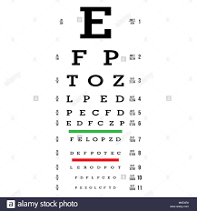 Eye Test Chart Vector Letters Chart Vision Exam