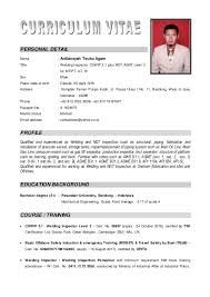 Contoh cv word bahasa inggris 2 contoh cv yang bisa jadi opsi anda selanjutnya, dengan tema warna biru dan dilengkapi dengan foto profil, untuk merubah foto silahkan scroll kebagian bawah konten ini. Welding Inspector Resume Word Format August 2021