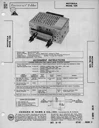 1960 Motorola 10m Universal Auto Car Radio Service Manual Photofact Schematic Vintage Electronics Consumer Electronics Car Radio