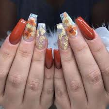 Nail art is flat on one side for better surface contact with nails. Dried Flower Nails Art Addicfashion