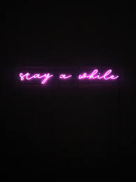 Mark your space with our range neon lights and signs, designed to make a bold statement in any room. Stay A While Neon Sign 36 Inches Custom Handmade Neon Signs Custom Neon Signs Neon Sign Bedroom