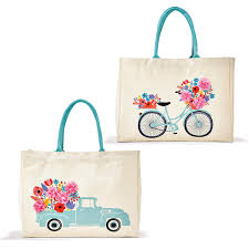 Check spelling or type a new query. Flower Market Tote Bag Asst 2 Designs