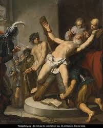 The crucifixion of saint peter is an oil painting that shares space with the famed conversion of saint paul, also created by. The Crucifixion Of St Peter Rembrandt School Wikigallery Org The Largest Gallery In The World