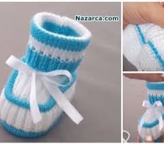 Bastan Sona Anlatimli Orgu Bebek Patik Turkce Videolu Nazarca Com Bebek Ccedil Izmeleri Baby Knitting Patterns Patikler