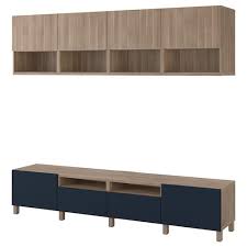 Besta Tv Storage Combination Black Brown Lappviken Stubbarp Black Brown 94 1 2x16 1 2x90 1 2 Get It Today Ikea Tv Storage Ikea Tv Bench