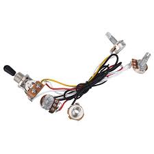 If you cant find what your looking for just click on guitar electronics below for more wiring directions. Guitar Wiring Harness Kit 1 Volume 1 Tone 3 Way Toggle Switch 500k For Electric Guitar Guitar Wiring Harness Talkingbread Co Il