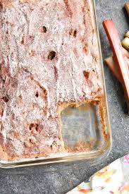 How to make cream cheese wontons. Easy Rhubarb Cake From Scratch Happy Hooligans