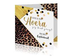 hippe verjaardagskaart panterprint en confetti verjaardagskaart confetti wenskaarten