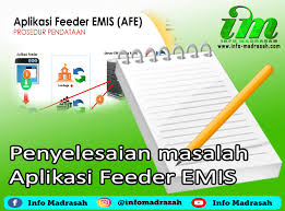 Feb 11, 2020 · setelah melalui serangkaian ujicoba, mulai februari 2020 ini, aplikasi feeder emis (afe) madrasah, resmi diluncurkan dan dipergunakan. Penyelesaian Masalah Aplikasi Feeder Emis Afe Info Madrasah