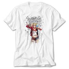 The daddy's lil monster t shirt is prepared with a cotton material with an inner soft lining that will give you amazing comfort throughout the day. Suicide Squad Harley Quinn Daddys Lil Monster White T Shirt Zifit Com All You Need