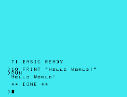 By roosi80 in circuits software. Ti Basic Ti 99 4a Wikipedia
