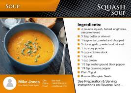 6 Mail This Card In The Fall To Spice Up Your Marketing Check Out This Real Estate Recipe Card Design You Can Use Rememb Real Estate Postcards Recipes Foodie