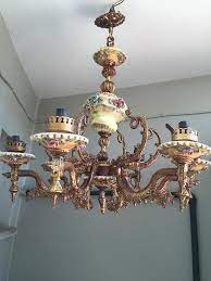 Antika Agir Pirinc Ve Porselen Govdeli Avize Modelleri Ve Fiyati Avize Avizeler Antika