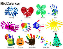 Handprint Calendar Handprint Crafts Kids Calendar Preschool Crafts