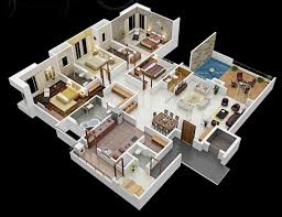 Spanish bungalow — intimate living interiors. Interior Design 4 Bedroom House By Putra Sulung Medium