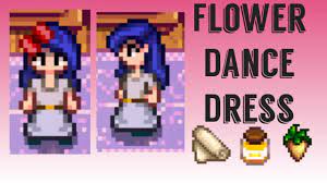 How to make a Flower Dance Dress - Stardew Valley - YouTube